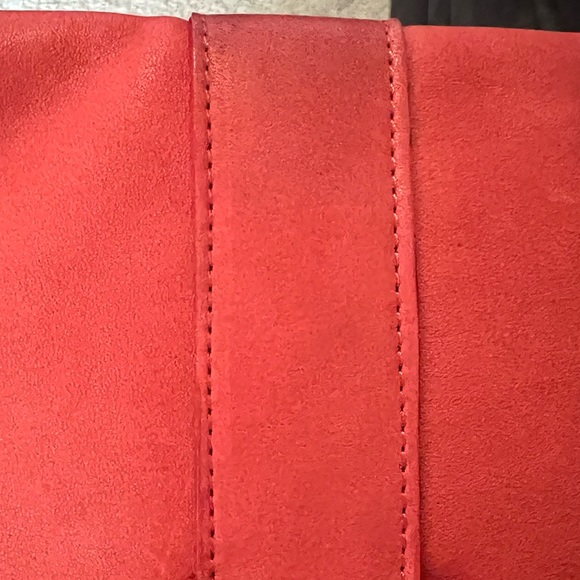 ASOS Woven Leather Clutch Bag in Red - Picture 6 of 8